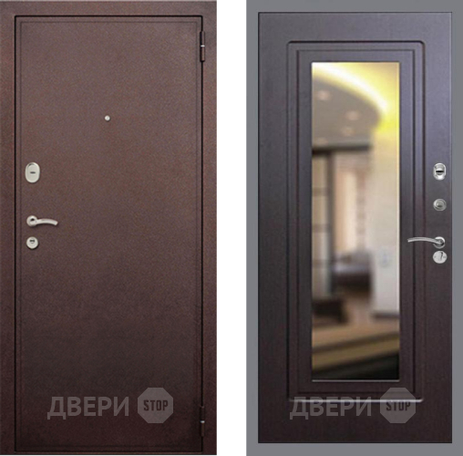 Входная металлическая Дверь Рекс (REX) 2 Медный Антик FLZ-120 Венге в Можайске