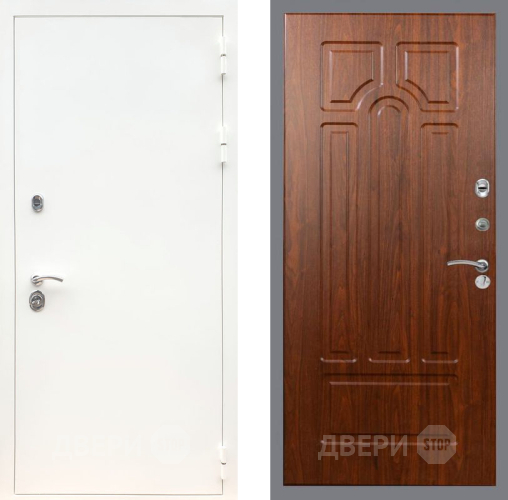 Входная металлическая Дверь Рекс (REX) 5 Белая Шагрень FL-58 Морёная берёза в Можайске