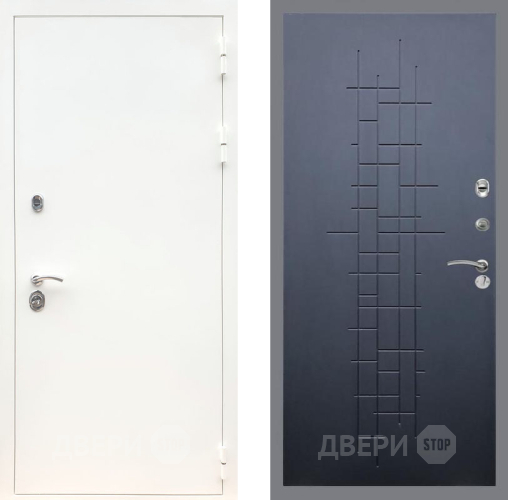 Входная металлическая Дверь Рекс (REX) 5 Белая Шагрень FL-289 Ясень черный в Можайске
