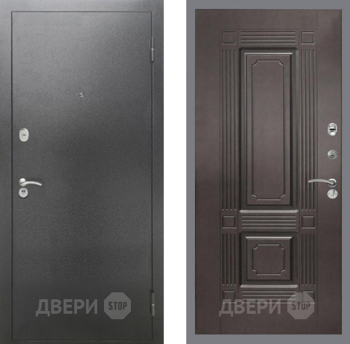 Входная металлическая Дверь Рекс (REX) 2А Серебро Антик FL-2 Венге в Можайске