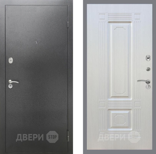 Дверь Рекс (REX) 2А Серебро Антик FL-2 Лиственница беж в Можайске