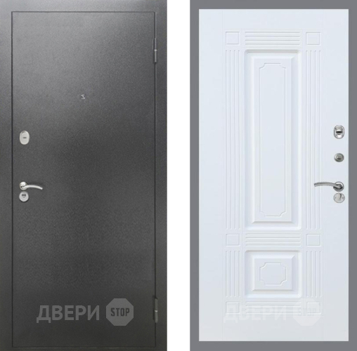 Дверь Рекс (REX) 2А Серебро Антик FL-2 Силк Сноу в Можайске