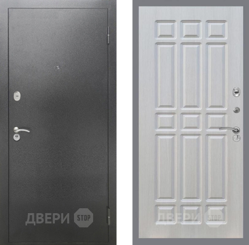 Дверь Рекс (REX) 2А Серебро Антик FL-33 Лиственница беж в Можайске