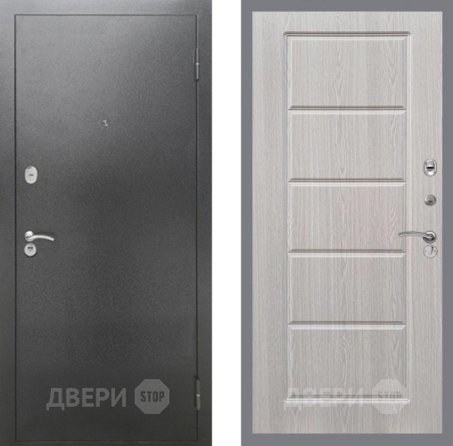 Дверь Рекс (REX) 2А Серебро Антик FL-39 Беленый дуб в Можайске