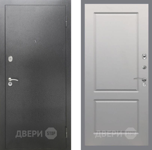 Дверь Рекс (REX) 2А Серебро Антик FL-117 Грей софт в Можайске