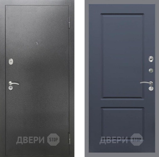 Входная металлическая Дверь Рекс (REX) 2А Серебро Антик FL-117 Силк титан в Можайске