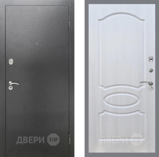 Входная металлическая Дверь Рекс (REX) 2А Серебро Антик FL-128 Лиственница беж в Можайске