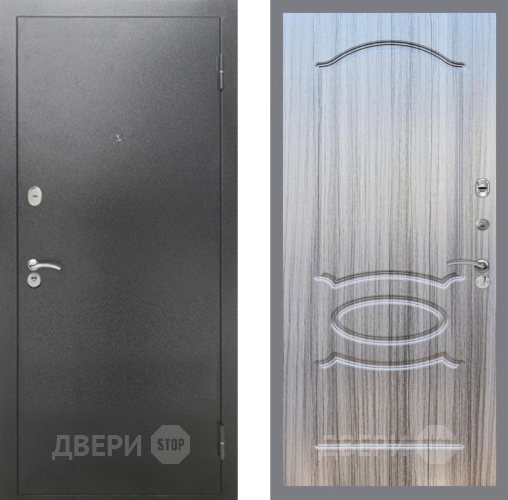 Дверь Рекс (REX) 2А Серебро Антик FL-128 Сандал грей в Можайске