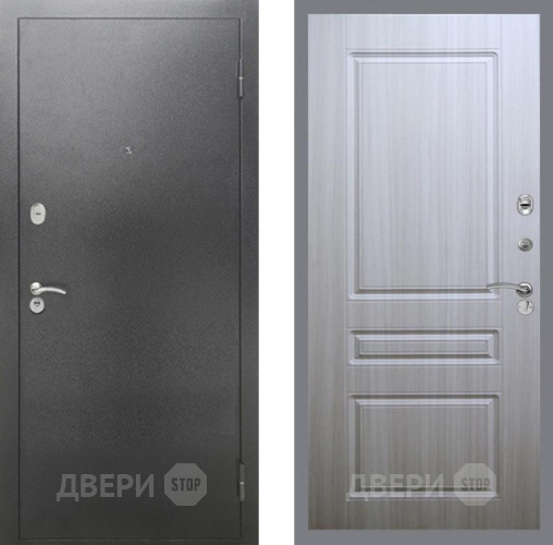 Входная металлическая Дверь Рекс (REX) 2А Серебро Антик FL-243 Сандал белый в Можайске