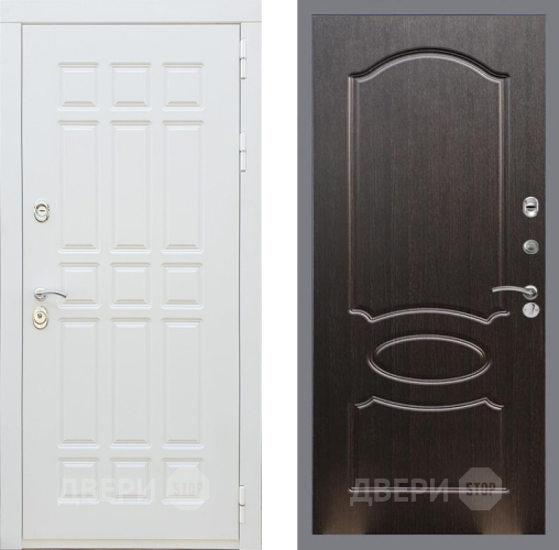 Входная металлическая Дверь Рекс (REX) 8 Силк Сноу FL-128 Венге светлый в Можайске
