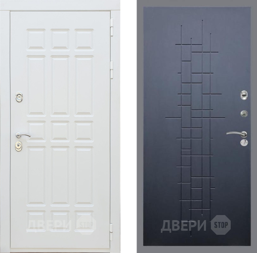 Входная металлическая Дверь Рекс (REX) 8 Силк Сноу FL-289 Ясень черный в Можайске
