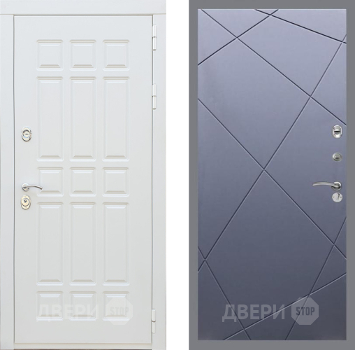 Входная металлическая Дверь Рекс (REX) 8 Силк Сноу FL-291 Силк титан в Можайске