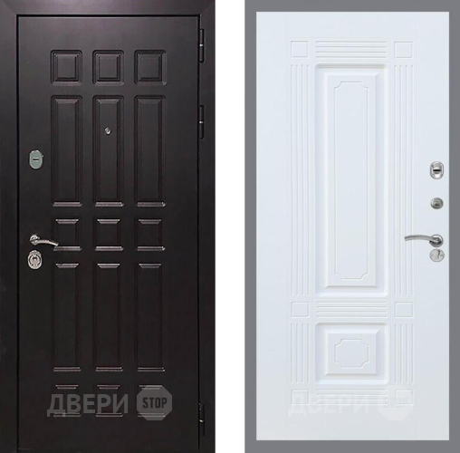 Входная металлическая Дверь Рекс (REX) 8 FL-2 Силк Сноу в Можайске