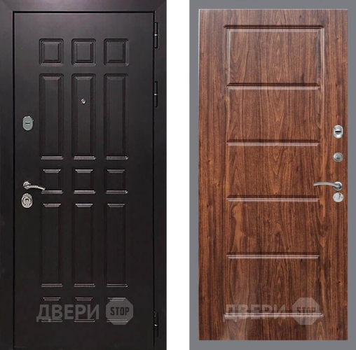 Входная металлическая Дверь Рекс (REX) 8 FL-39 орех тисненый в Можайске
