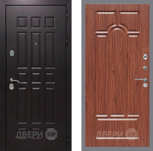 Входная металлическая Дверь Рекс (REX) 8 FL-58 орех тисненый в Можайске