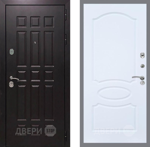 Входная металлическая Дверь Рекс (REX) 8 FL-128 Силк Сноу в Можайске