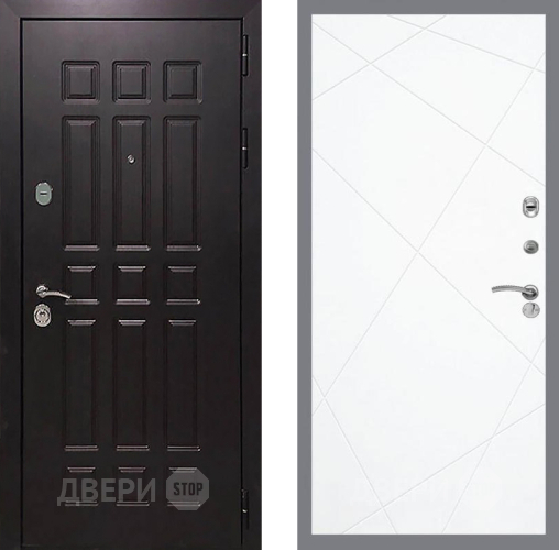Входная металлическая Дверь Рекс (REX) 8 FL-291 Силк Сноу в Можайске