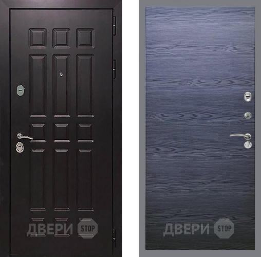 Входная металлическая Дверь Рекс (REX) 8 GL Дуб тангенальный черный в Можайске