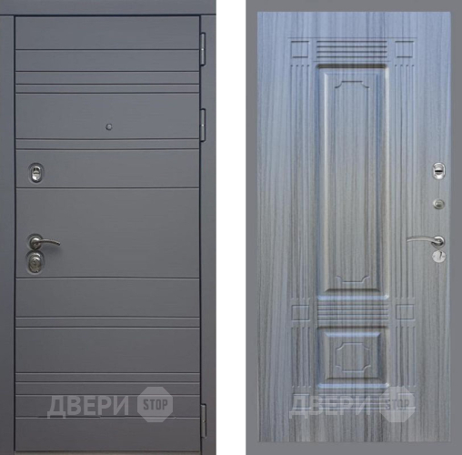 Входная металлическая Дверь Рекс (REX) 14 силк титан FL-2 Сандал грей в Можайске