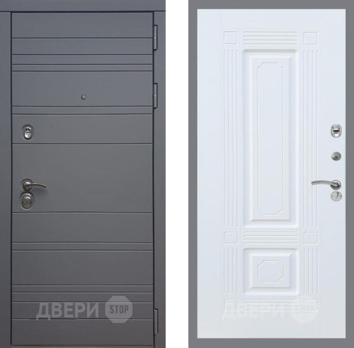 Входная металлическая Дверь Рекс (REX) 14 силк титан FL-2 Силк Сноу в Можайске