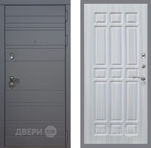 Входная металлическая Дверь Рекс (REX) 14 силк титан FL-33 Сандал белый в Можайске