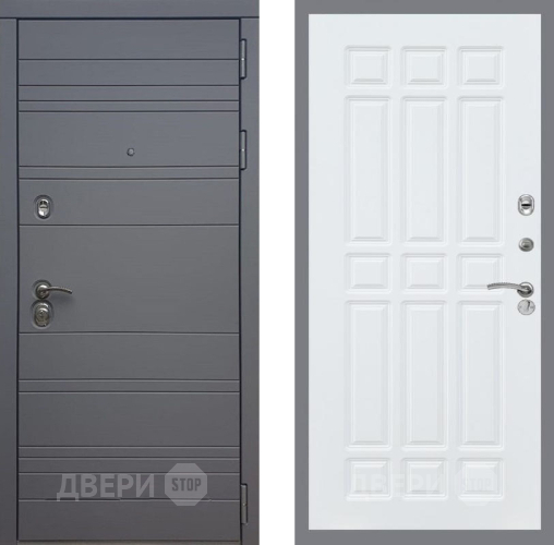 Входная металлическая Дверь Рекс (REX) 14 силк титан FL-33 Силк Сноу в Можайске