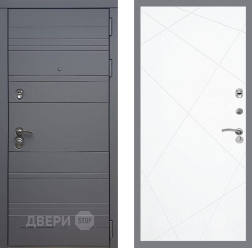 Входная металлическая Дверь Рекс (REX) 14 силк титан FL-291 Силк Сноу в Можайске