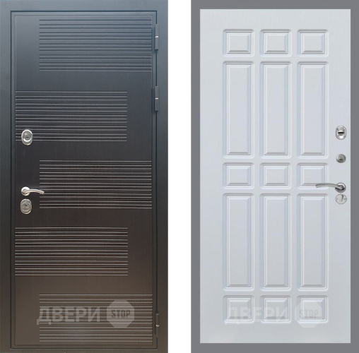 Входная металлическая Дверь Рекс (REX) премиум 185 FL-33 Белый ясень в Можайске