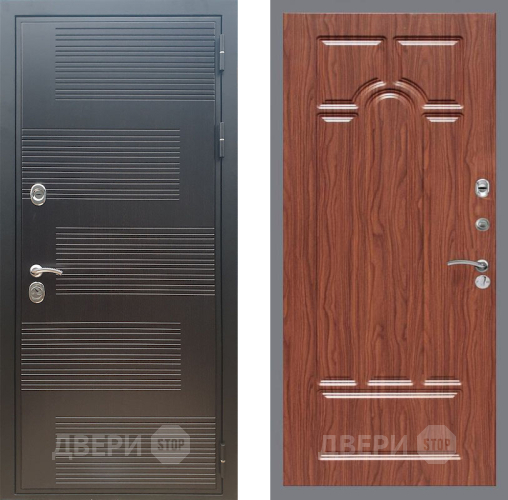 Входная металлическая Дверь Рекс (REX) премиум 185 FL-58 орех тисненый в Можайске
