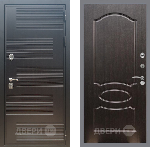 Входная металлическая Дверь Рекс (REX) премиум 185 FL-128 Венге светлый в Можайске