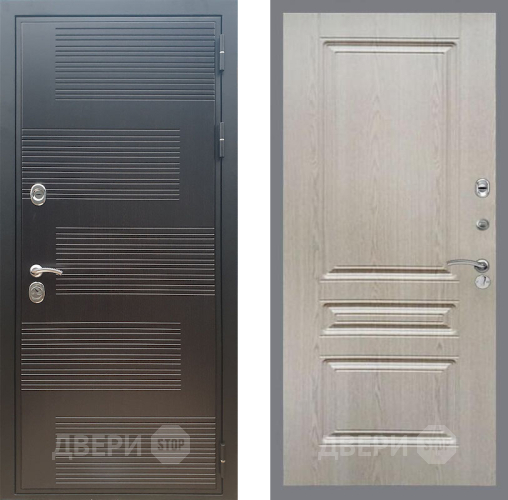 Входная металлическая Дверь Рекс (REX) премиум 185 FL-243 Беленый дуб в Можайске