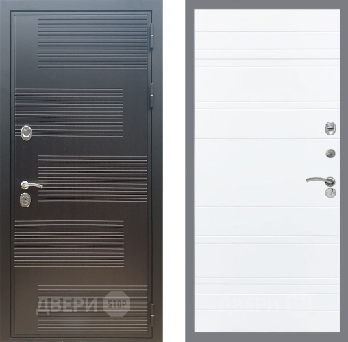Входная металлическая Дверь Рекс (REX) премиум 185 Line Силк Сноу в Можайске
