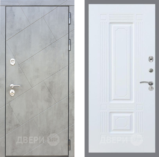 Входная металлическая Дверь Рекс (REX) 22 FL-2 Силк Сноу в Можайске