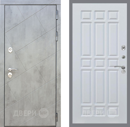 Входная металлическая Дверь Рекс (REX) 22 FL-33 Белый ясень в Можайске