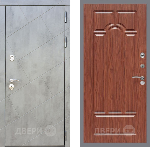 Входная металлическая Дверь Рекс (REX) 22 FL-58 орех тисненый в Можайске