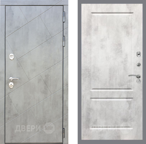 Входная металлическая Дверь Рекс (REX) 22 FL-117 Бетон светлый в Можайске