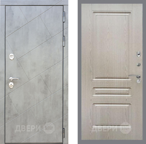 Входная металлическая Дверь Рекс (REX) 22 FL-243 Беленый дуб в Можайске