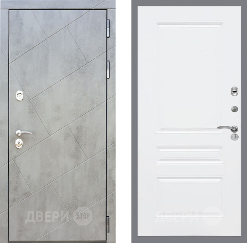 Входная металлическая Дверь Рекс (REX) 22 FL-243 Силк Сноу в Можайске
