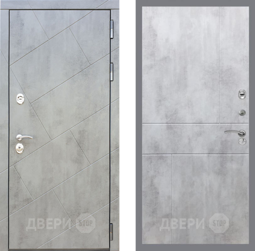 Входная металлическая Дверь Рекс (REX) 22 FL-290 Бетон светлый в Можайске