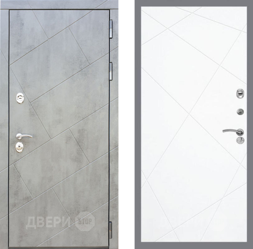 Входная металлическая Дверь Рекс (REX) 22 FL-291 Силк Сноу в Можайске