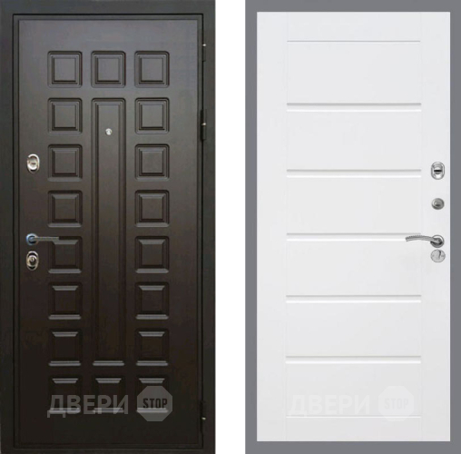 Входная металлическая Дверь Рекс (REX) Премиум 3к Сити Белый ясень в Можайске