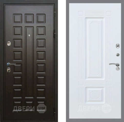 Входная металлическая Дверь Рекс (REX) Премиум 3к FL-2 Силк Сноу в Можайске