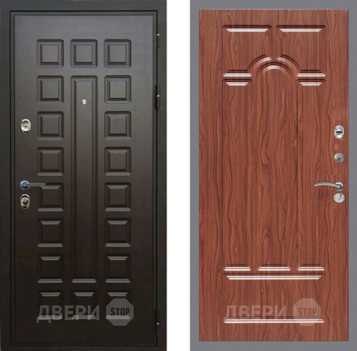 Входная металлическая Дверь Рекс (REX) Премиум 3к FL-58 орех тисненый в Можайске