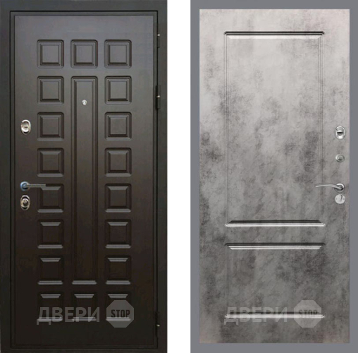 Входная металлическая Дверь Рекс (REX) Премиум 3к FL-117 Бетон темный в Можайске