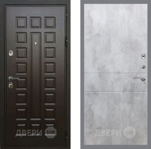 Входная металлическая Дверь Рекс (REX) Премиум 3к FL-290 Бетон светлый в Можайске
