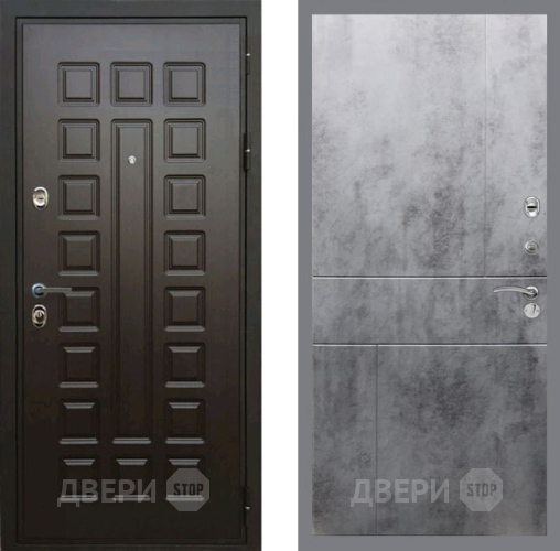 Входная металлическая Дверь Рекс (REX) Премиум 3к FL-290 Бетон темный в Можайске