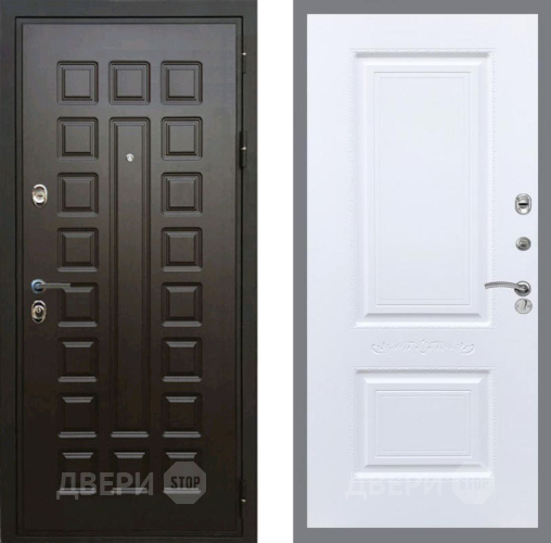 Входная металлическая Дверь Рекс (REX) Премиум 3к Смальта Силк Сноу в Можайске