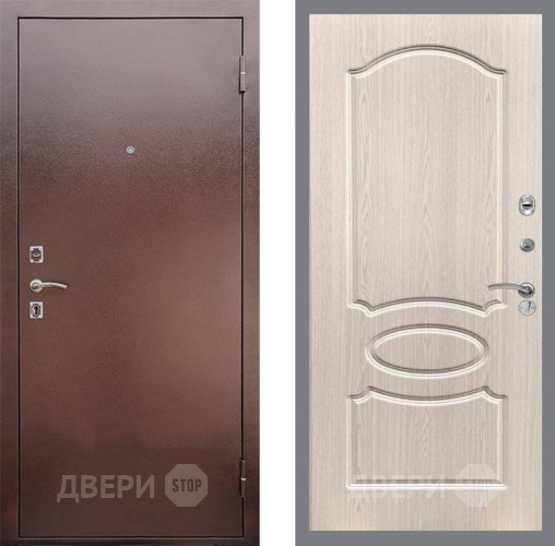 Входная металлическая Дверь Рекс (REX) 1 FL-128 Беленый дуб в Можайске