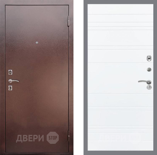 Входная металлическая Дверь Рекс (REX) 1 Line Силк Сноу в Можайске