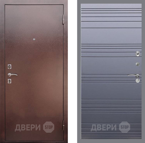 Входная металлическая Дверь Рекс (REX) 1 Line Силк титан в Можайске